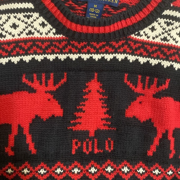 Boys Holiday Ralph Lauren Intarsia Knit - Picture 2 of 3
